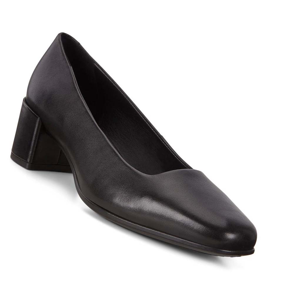 Women's Ecco Shape 35 Squareds Pumps Black | USA 160OKI